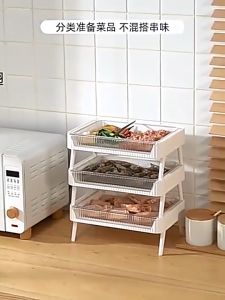 Multilayer Hot Pot Dish Holders White Plastic Kitchen Storage Shelf Tray Collapsible Drain Dish Racks | Multilayer Hot Pot Dish Holders Kitchen Storage Shelf Tray