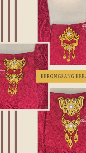 Bycikdara Kerongsang AB Premium Brooch Kebaya Elegant Dokoh Kebaya Wanita Pin Kebaya Modern Malaysia