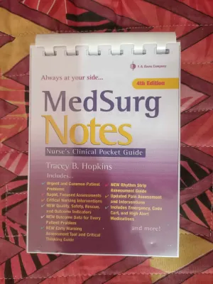 MedSurg 4th edition Latest Pocket Notes for nursing students and nurses