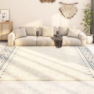 Living Room Bedroom Wabi-Sabi Persian Striped Thick Carpet