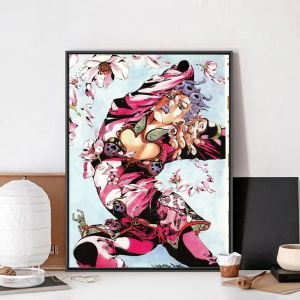 Bandai | Oil Painting By Number Kit JoJos Bizarre Adventure Anime Art Canvas Wall Art for Adults DIY Home Decor Gift Frameless