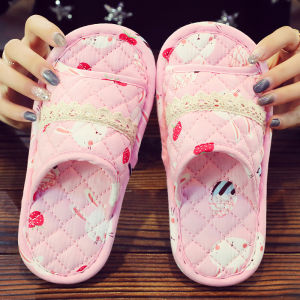 New 2025 Pure Cotton Childrens Slippers Soft Bottom Floor Mat Slippers for Boys And Girls Home Silent Wooden Floor Tile