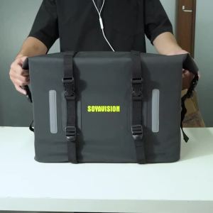 2x30L Motorcycle Saddlebags Waterproof Bagtecs WP8 Roll Closure Side Saddle Bags UniversalMotorbike Adventure Sportster 60L
