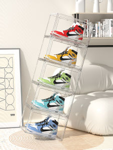 AMU·PIGGY | Transparent Magnetic Dustproof Anti-Oxidation Side-Opening Shoe Box