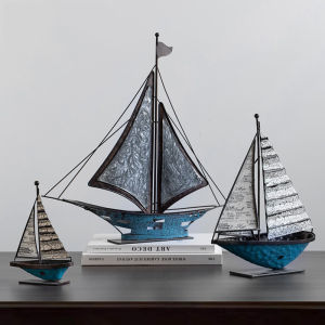Vintage Nordic Ironwork Sailboat Ornament