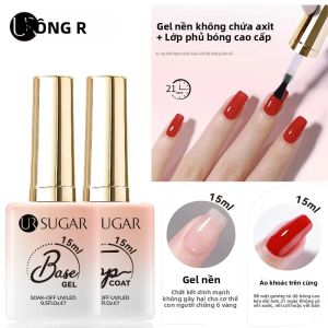 Sơn Gel Móng Tay UR SUGAR 15ml 2 Trong 1 Lớp Nền Và Lớp Phủ Bóng Không Cần Lau Sử Dụng Đèn UV/LED Tẩy Được Dùng Cho Lớp Sơn Móng Tay Bán Vĩnh Cửu