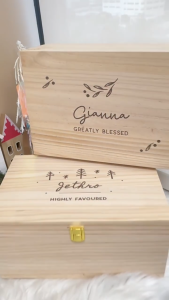 Customised Wooden Keepsake Box Personalised Christmas Collection Merry Christmas Gifts