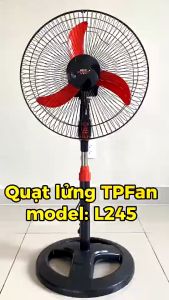 Quạt Đứng TPFAN Dáng Công Nghiệp L245 - 3 Cánh Cam - Hàng Chính Hãng
