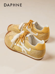 Daphne Autumn Breathable Retro Sport Casual Womens Shoes 2025 New Style Color Block Design Comfortable Flat Heel Dequn Shoes