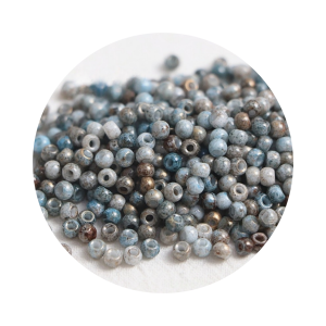130 Pieces of 4mm vintage Picasso Glass Rice Beads Handmade DIY Bead Bracelets Necklaces Rings Accessory Materials