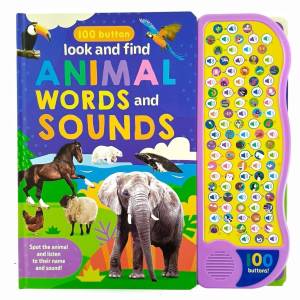 100 Button Look and Find Animal Words and Sounds