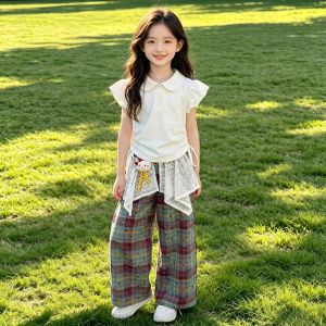 LIREGONGZHU | Stylish Thin Summer Girls Outfit Set