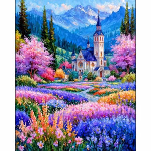 Jigsaw Puzzle 500/1000/1200/2000PCS Castle Architecture Landscape Artwork Stress Relief Puzzle Wall Art Decor Gift