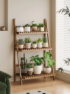 YONGJUE | Balcony and Living Room Dedicated Stepladder Foldable Plant Stand