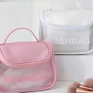 ONE-T52 Tas Kosmetik Washbag Transparan Portable Multifungsi / Tas Make Up Transparan Waterproof