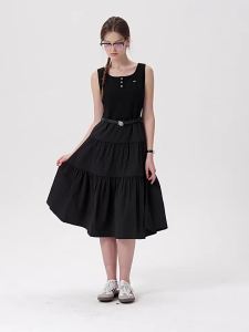 TEENIE WEENIE | Simplicity Stylish Summer Commute Black Dress