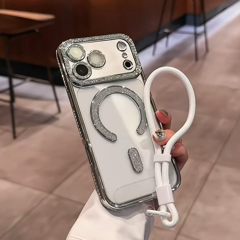 Lanyard Case iPhone 17 16 15 14 13 12 11 pro max Shockproof Transparent Silicone Soft case