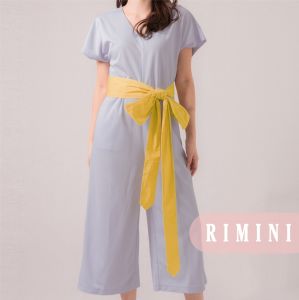 RIMINI - Jumpsuit Wanita Holiday Lengan Pendek XS-XL - Dayanna Big Bow 82371