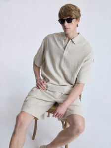 BODYDREAM | Flax Blend Men T-Shirt Polo