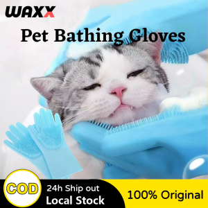 Pet Bath Gloves Silicone Gloves Anti-scratch Anti-bite Comfortable Massage Bath Artifact Pet Product