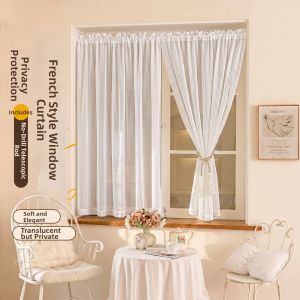 HUAJIANYU | Privacy Light Transmittal Short Curtain Easy Installation