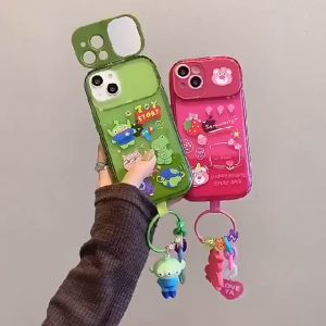 FOX Casing iPhone X XS XR 11 11 Pro Max 12 12 Pro 13 13 Pro Case Toy Story with pelindung kamera