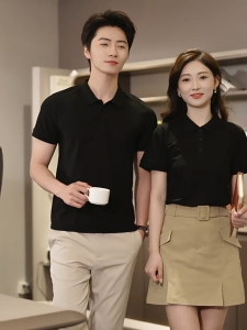 Kaus Polo Pria Resmi Kaus Bawah Kerah Berat Musim Semi Musim Gugur Logo Kuda Bordir Ganda Kaus Fashion Musim PanasBaru Kedatangan BordirPOLO Kemeja Kerah Kasual Bisnis Kasual Atasan Berkerah