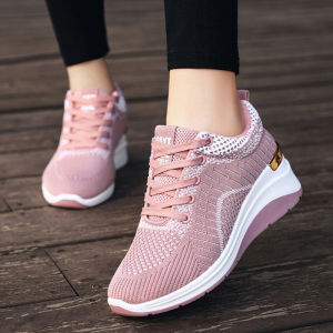 IELGY womens heightened breathable platform sneakers