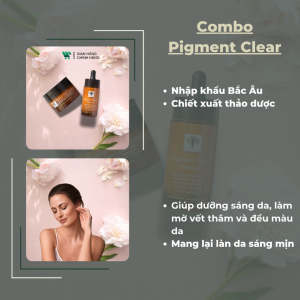 Combo New Nordic Pigment Clear Cream [50ml] & Pigment Clear Serum [30ml]: Làm mờ vết thâm và đều màu da da sáng mịn.