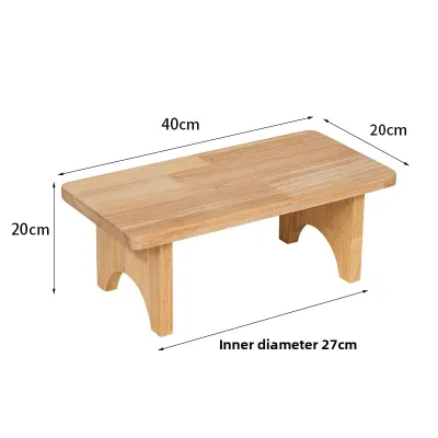 Modern Simple Wooden Small Stool Old Style Living Room Coffee Table Stool Low Stool Childrens Wood Stool Home Use Furniture
