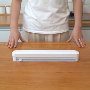 เครื่องแร็บอาหาร เครื่องตัดฟอยล์ เครื่องตัดฟิล์มพลาสติก มีตัวล็อกกันลื่น แถมฟรีฟิล์ม 1 ม้วน