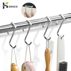 Konc stainless steel door back hooks cabinet door hanger Nail free hanger kitchen organizer  Space saver