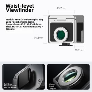 Ulanzi | Aluminum Waist-level Viewfinder 28mm Focal Length
