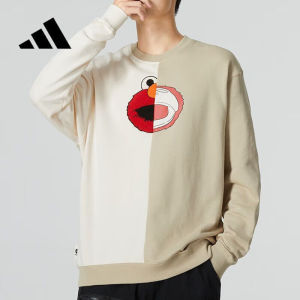 adidas | Spring and Autumn Patchwork Color Round Neck Loose Sweatshirt