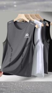 SEA AMILA สีดำ เสื้อกล้ามผู้ชายฤดูร้อนระบายอากาศกีฬาฟิตเนส bottoming เสื้อยืเสื้อกล้าม ชาย เสื้อกีฬา เสื้อกีฬาชาย เสื้อกล้ามผู้ชาย เสื้อยืดผู้ชายแขนกุด แห้งเร็วใน 3 นาที ผ้าโพลีเอสเตอร์ระบายอากาศ สำหรับฟิตเนส ไซส์ L-XXXL