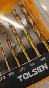 Tolsen 15pcs HSS M2 Twist Drill Bits Set For Stainless or Metal (1/16\" to 3/8\") 75100