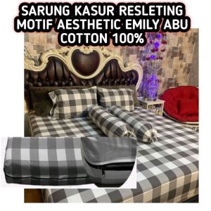 SPREI RESLETING MOTIF MINIMALIST BAHAN COTTON DISPERSE