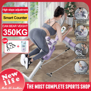 Abdominal equipment Multi-speed Adjustable Roller Coaster-Style Abdominal Equipment Abdominal Muscle Training equipment with Counting System Waist Training Equipment Vertical Weight Loss Equipment Suitable for Multiple Scenarios 【Same Day Delivery】