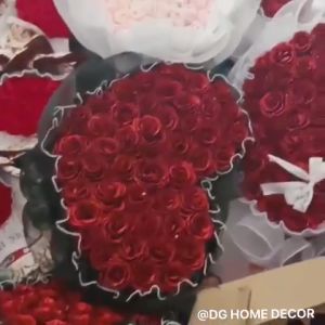 Bó Hoa Hồng Sáp Trái Tim - Bó Hoa Sáp Nhũ Cao Cấp Sang Trọng Làm Quà Tặng Ý Nghĩa DC-241