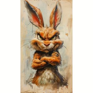 Kayou | Number Oil Painting Abstract Cute Animals Kit Unframed Canvas Painting By Numbers DIY Handmade Artwork Wall for House Decor