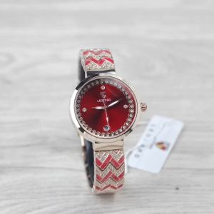 Jam Tangan Leopard 8109 Wanita Tali Rantai Tanggal Aktif Analog Original