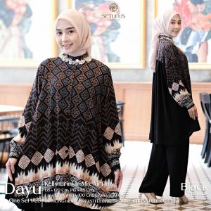 Dayu Oneset part 25 by Tulus Signature | Setelan Celana Wanita Terbaru Ld 120 Bahan Kelly Crinkle Mix Airflow  | Setelan Wanita Muslim Untuk Kondangan Motif Terbaru Cantik Elegan