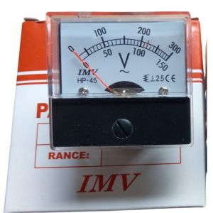 Đồng hồ HP-45 size 45x45 đo điện áp dòng điện trực tiếp tiêu chuẩn Đài Loan dạng kim trên tủ điện máy ổn áp