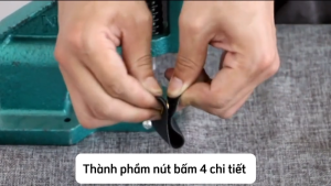 Bộ cối đóng nút 4 chi tiết cho máy dập khuôn dập cúc bấm quần áo 4 thành phần