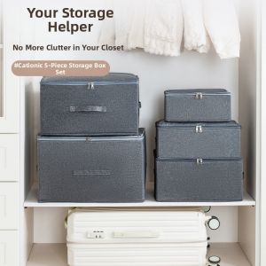 Folding Dustproof Large Capacity Storage Box for Clothes and Clutter