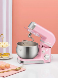 KONKA | Konka Chef Machine Home Use Small Automatic Desktop Mixer Multifunctional Dough Kneader Milk Foam Egg Beater KM-991 Stainless Steel Bowl