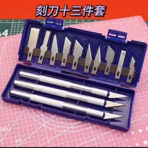 13pcs โลหะแกะสลักมีดปากกา Art Seal ตัดคู่มือผสมกระดาษตัดลื่น Gadget DIY Precision Repair เครื่องมือ