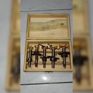 Mata Bor Kayu Forstner 5 Biji Set Stopper Merah Engsel Sendok Stoper 5pcs 5 pcs