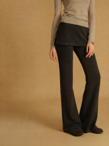 BANANA CICI | Elastic Soft Warm Fleece Wide Leg Pants