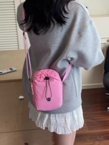 Adjustable Drawstring Crossbody Bag Simple & Casual for Cycling and Sports
